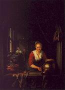Maidservant at the Window Gerrit Dou
